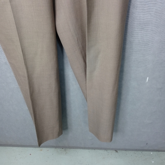 Perry Ellis men's 34"×32" tan polyester rayon wool - Picture 3 of 11